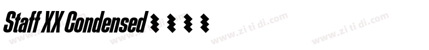 Staff XX Condensed字体转换